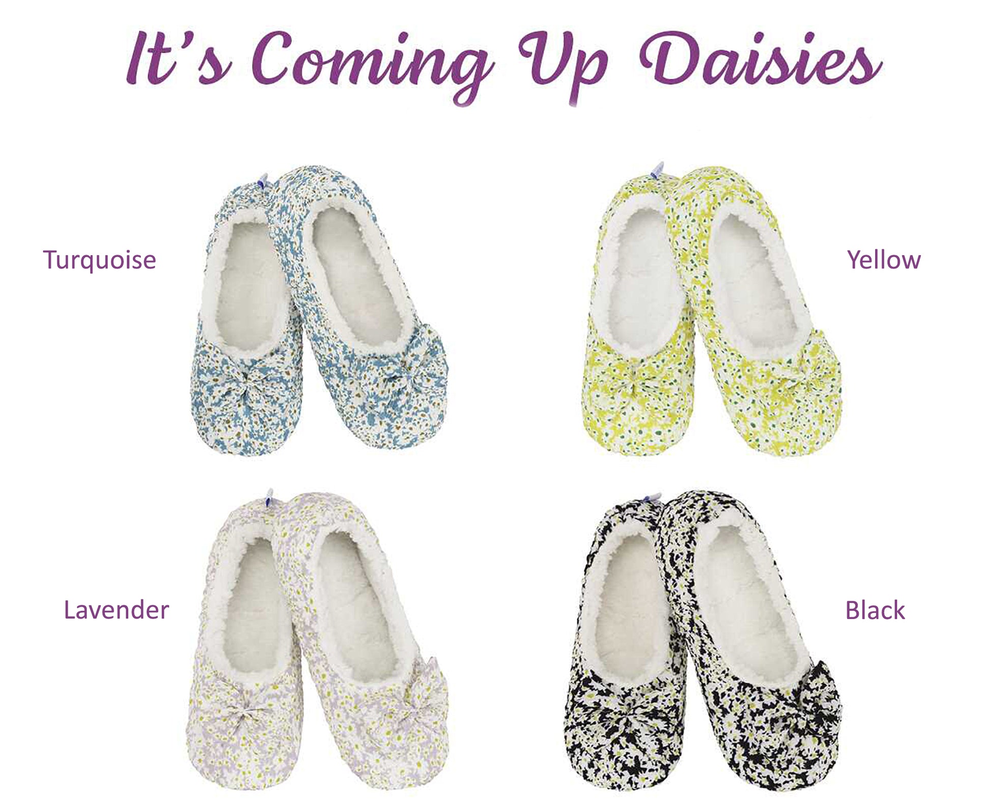 Snoozies! Women's It's Coming Up Daisies Collection