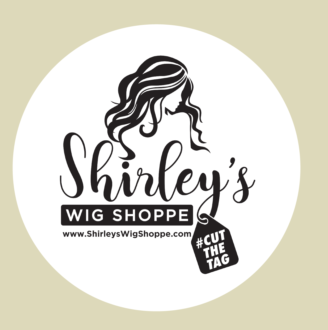 Shirley s Wig Shoppe Ceramic Round Coaster with Cork Bottom