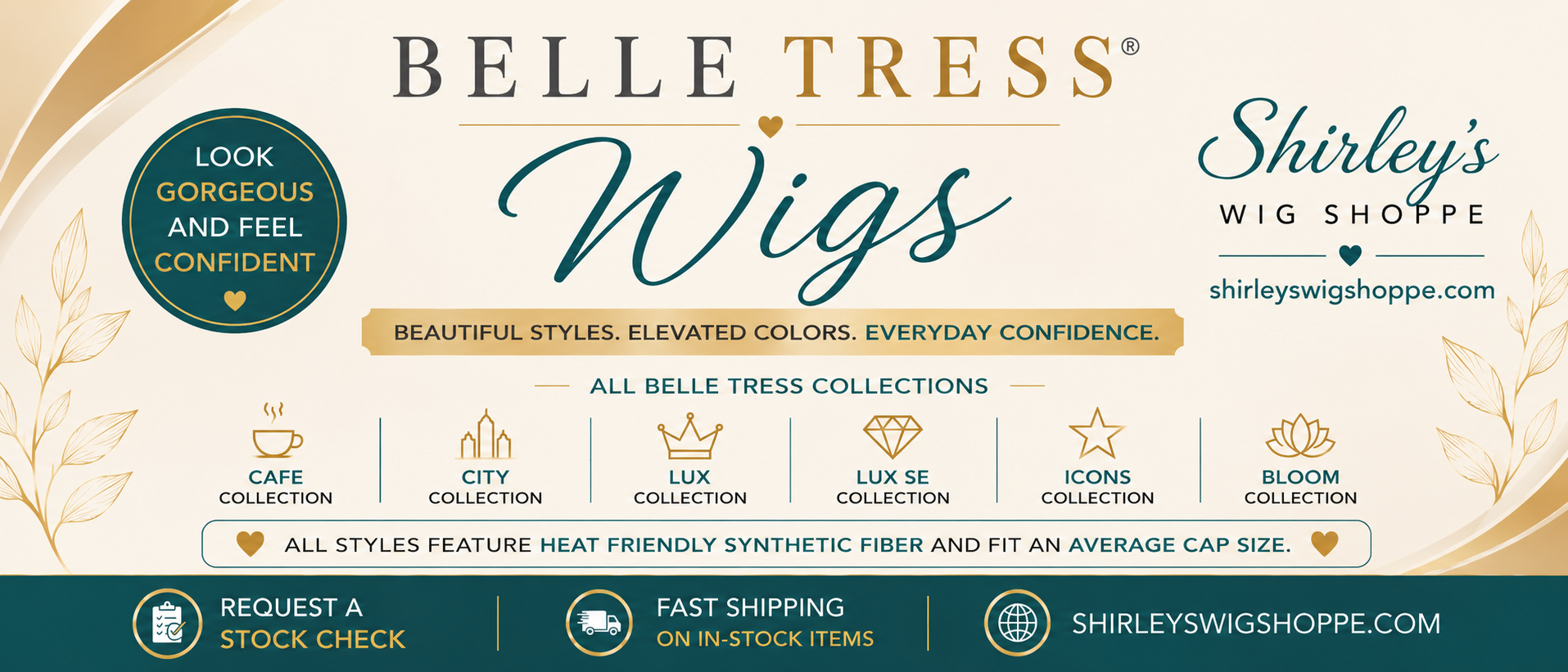 BELLETRESS CAFE COLLECTION OF WIGS AND HAIRPIECES