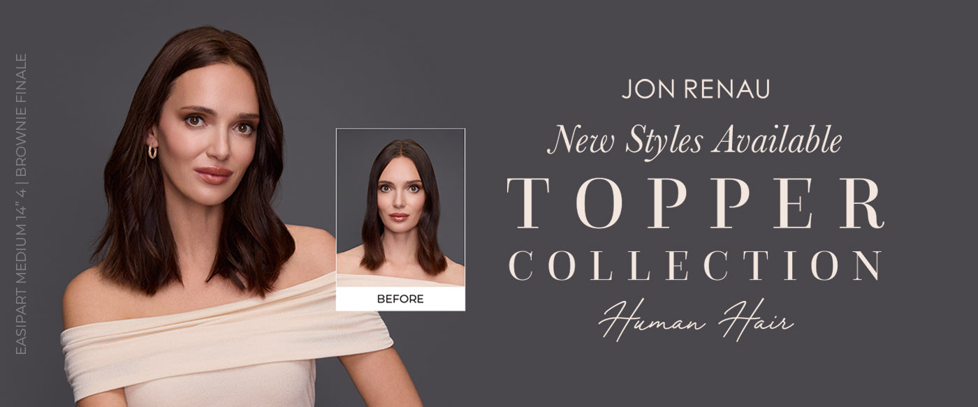 New Jon Renau Human Hair Toppers