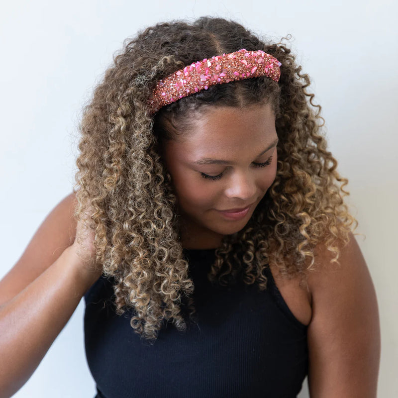 Limited Edition | All That Glitters Headband in Glitter Pink by Headbands of Hope
