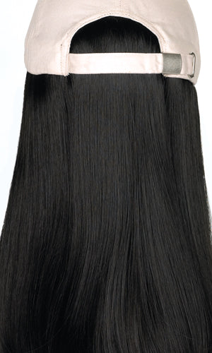 Long Hat Beige by Henry Margu | Hair Accents | Hats with Hair