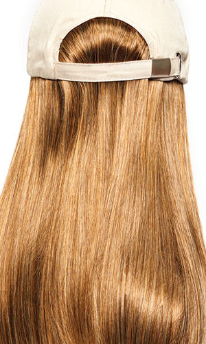 Long Hat Beige by Henry Margu | Hair Accents | Hats with Hair