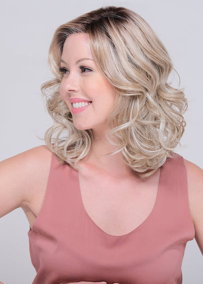 Summer Peach Wig by Belle Tress at Shirley's Wig Shoppe