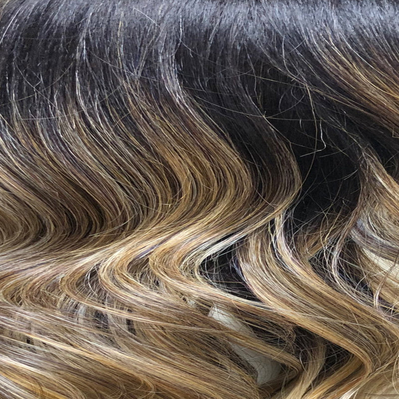 Caramel Almond Balayage Color by Belle Tress | Café Collection Discontinued Color | Styles Available