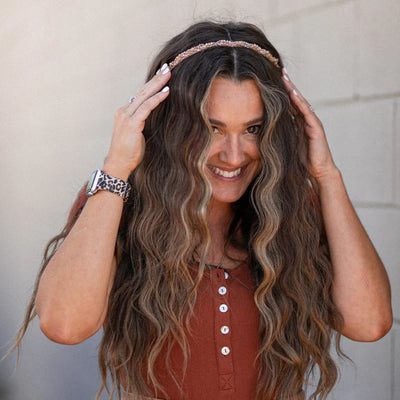 Gold Rush Beaded Headband | Headbands of Hope