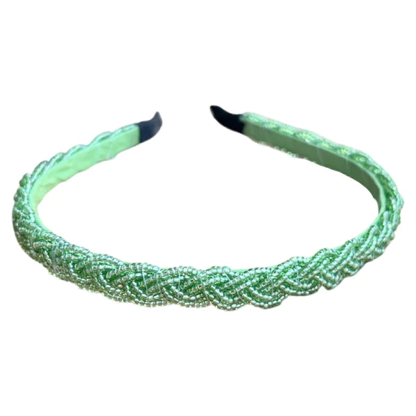 Green Rush Beaded Headband | Headbands of Hope