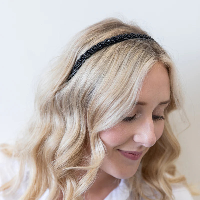 Black Rush Beaded Headband | Headbands of Hope (Copy)