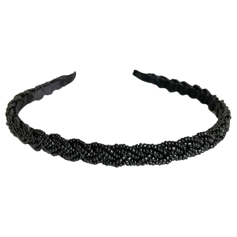 Black Rush Beaded Headband | Headbands of Hope (Copy)