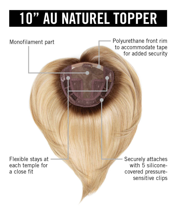 10 inch Au Naturel Topper by Hairdo | Shirley