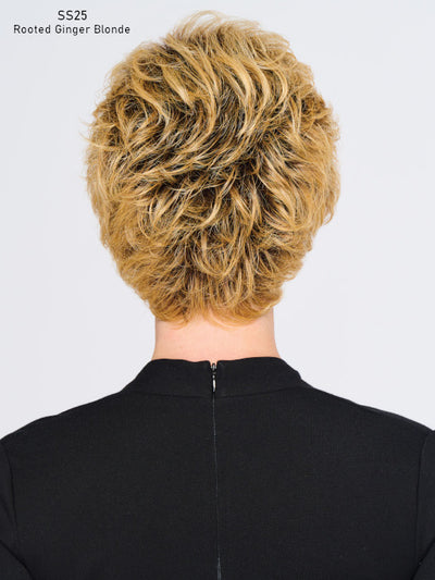 Swept Back Short Cut by Hairdo. in SS25 Rooted Ginger Blonde