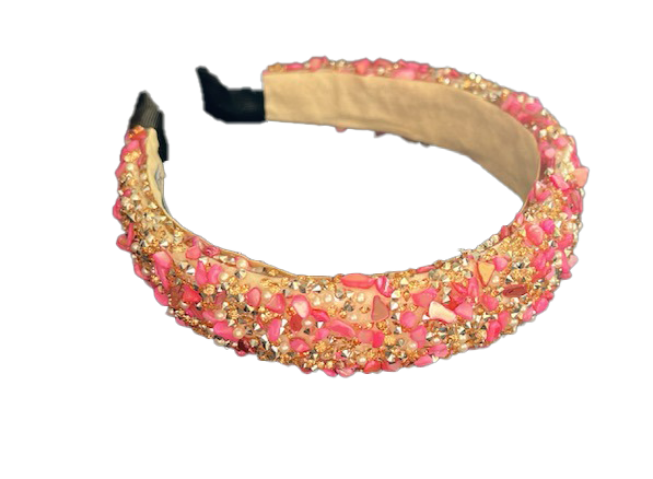 All That Glitters Headband Pink Gold Silver by Headbands of Hope