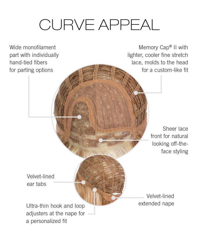 Curve Appeal Cap Construction by Raquel Welch