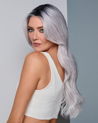 Queue The Hue by Raquel Welch in Gray/Lavender