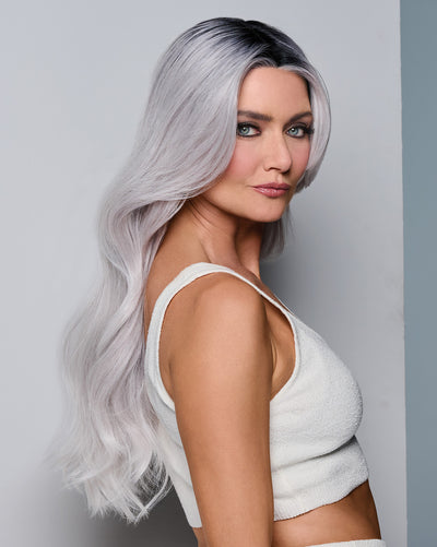 Queue The Hue by Raquel Welch in Gray/Lavender