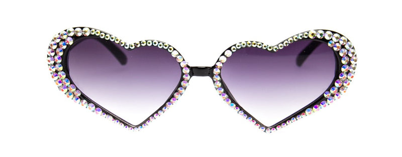 Sunglasses | Queen of Hearts Crystal Glam | UV400 Lens Protection