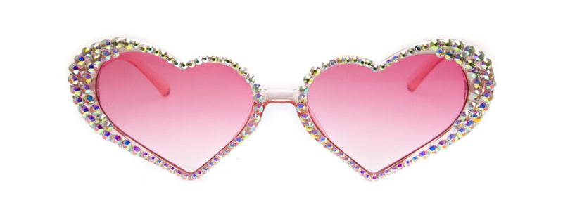 Sunglasses | Queen of Hearts Crystal Glam | UV400 Lens Protection