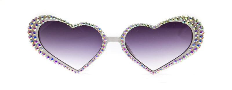 Sunglasses | Queen of Hearts Crystal Glam | UV400 Lens Protection