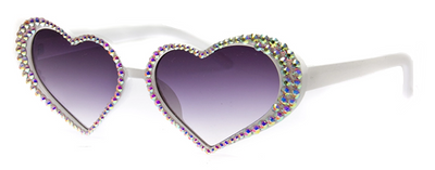 Sunglasses | Queen of Hearts Crystal Glam | UV400 Lens Protection