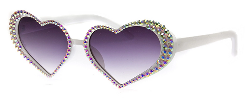 Sunglasses | Queen of Hearts Crystal Glam | UV400 Lens Protection