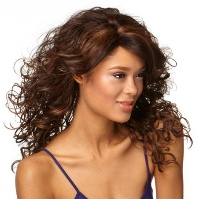 Casual Curls Wig by TressAllure | Heat Friendly Synthetic | Clearance