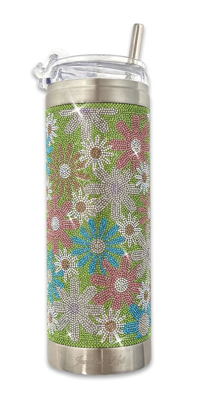 FLOWER POWER COLLECTION TUMBLER | GREEN by Jacqueline Kent