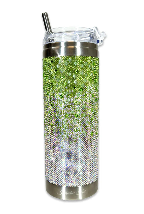 ROYAL GARDEN PARTY COLLECTION TUMBLER | GREEN OMBRE by Jacqueline Kent