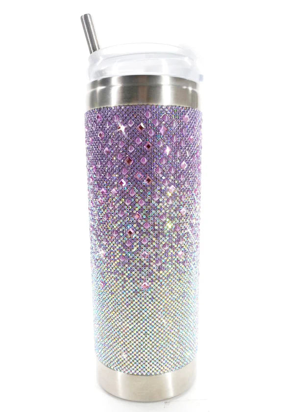 ROYAL GARDEN PARTY COLLECTION TUMBLER | MAUVE OMBRE by Jacqueline Kent