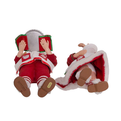 Kurt Adler 10.5" Fabriché™ Mr. and Mrs. Claus Dessert Set, 2-Piece Set