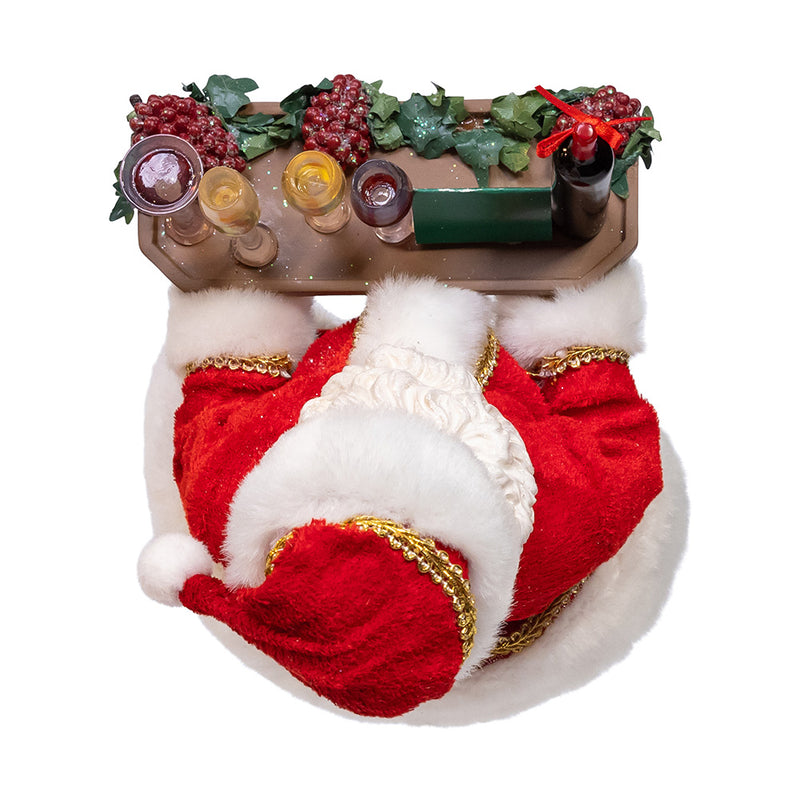 Kurt Adler 10.5" Fabriché™ Wine Santa
