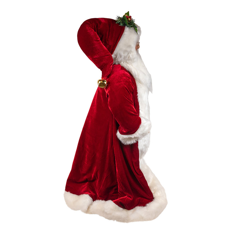 Kurt Adler 40" Jacqueline Kent Traditional Santa With Bag