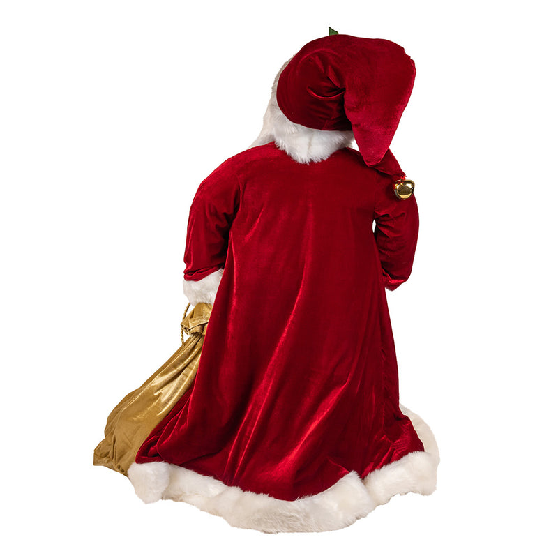 Kurt Adler 40" Jacqueline Kent Traditional Santa With Bag