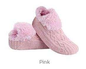 Snoozies! Women's Chenille Cable Micro Crew Socks