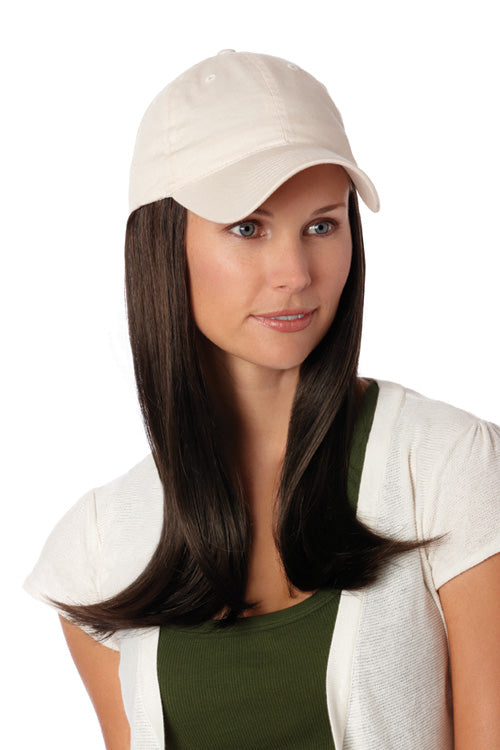 Long Hat Beige by Henry Margu | Hair Accents | Hat with Hair