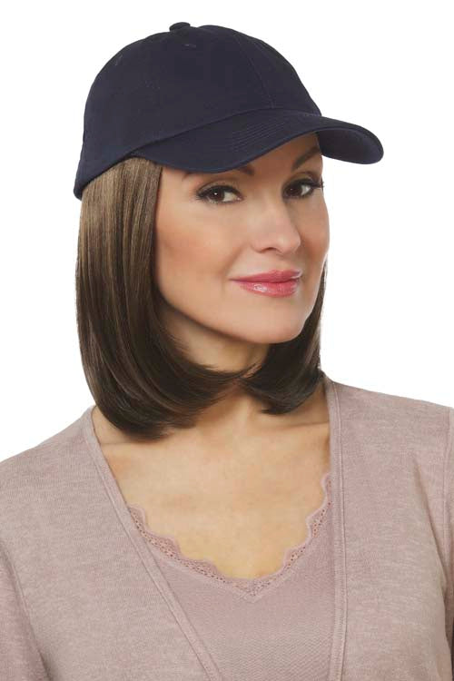 Classic Hat Navy by Henry Margu Hair Accents Hat with Hair Shirley s Wig Shoppe