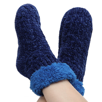 Snoozies! Women's Chennille Sherpa Shortie Socks | 4 Colors To Choose From