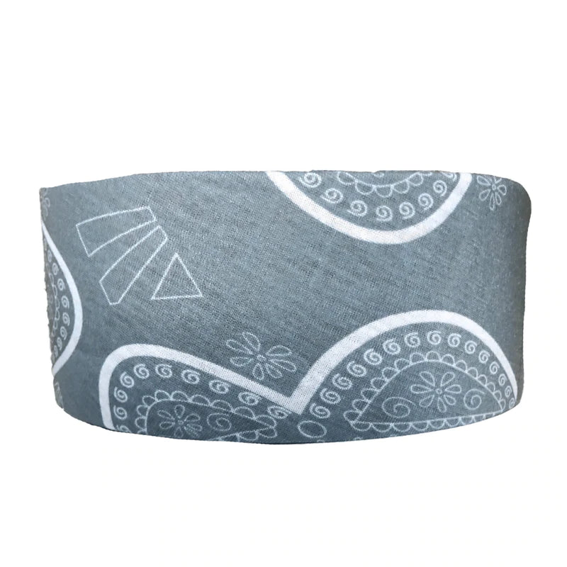 Grey Flower Tube Turban | Headbands of Hope