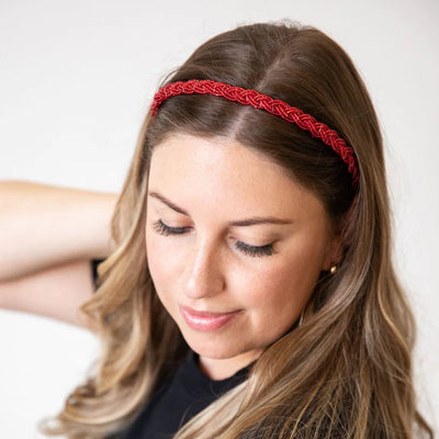 Ruby Red Rush Beaded Headband | Headbands of Hope