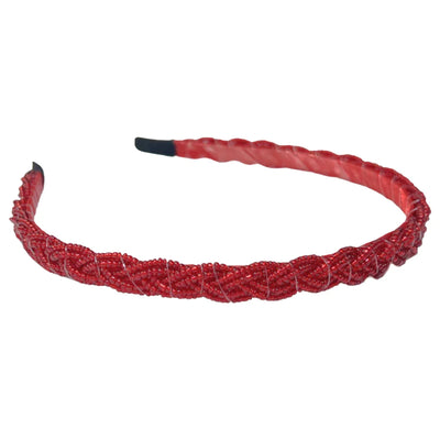 Ruby Red Rush Beaded Headband | Headbands of Hope