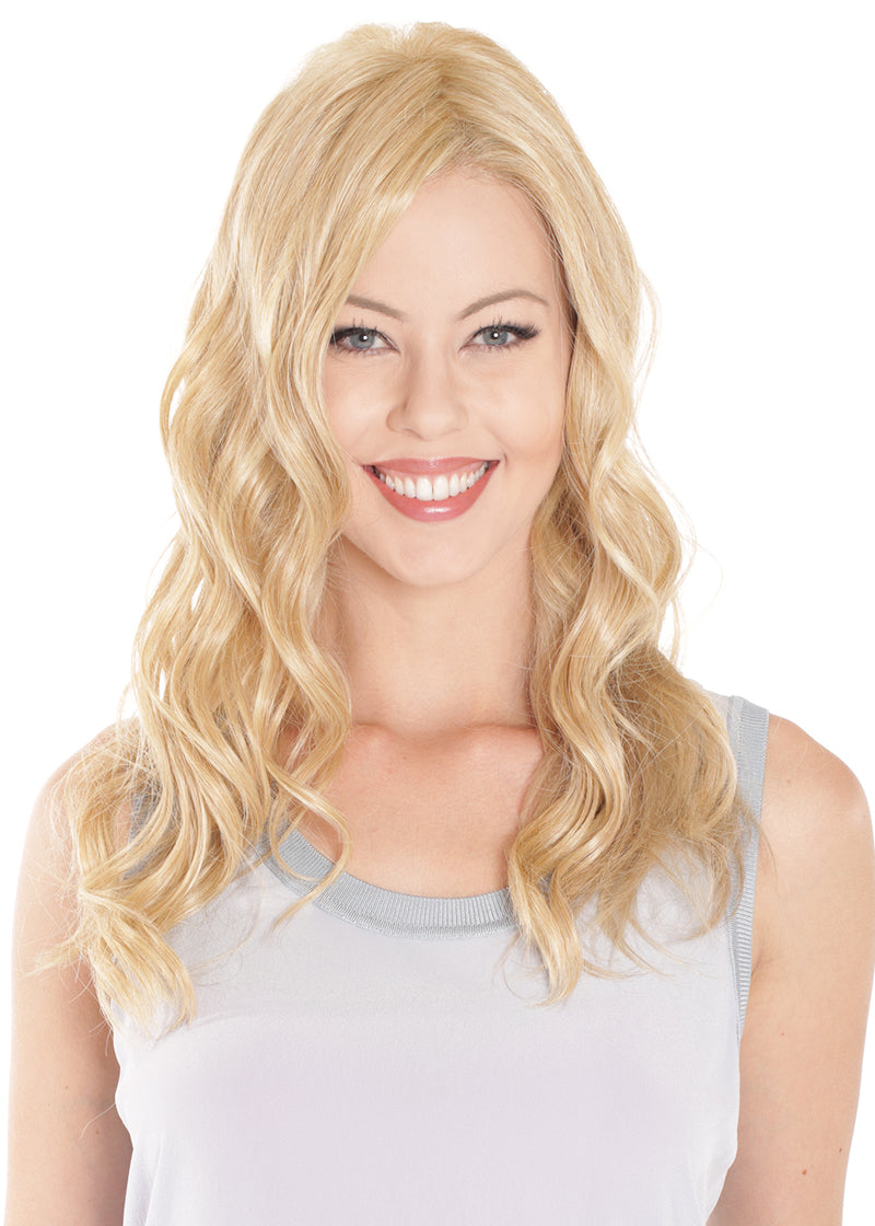 LaceFront Mono Top Wave 18" Topper by Belle Tress | Hairpiece | Heat Friendly Synthetic
