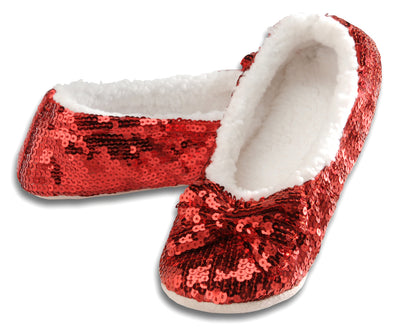 Classic Bling Sequin Ballerina Women's Snoozies!® Slippers