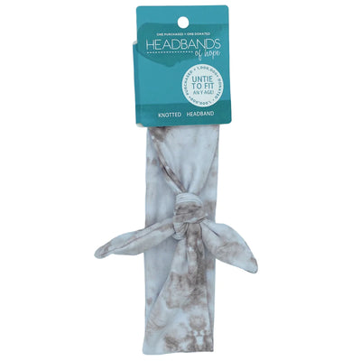 Taupe Tie-Dye  Knotted Hair Tie | Headbands of Hope