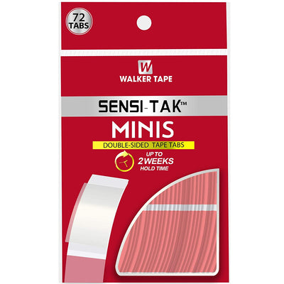 Walker Tape Sensi-Tak Red Tape Minis Double-Sided Tape Tabs