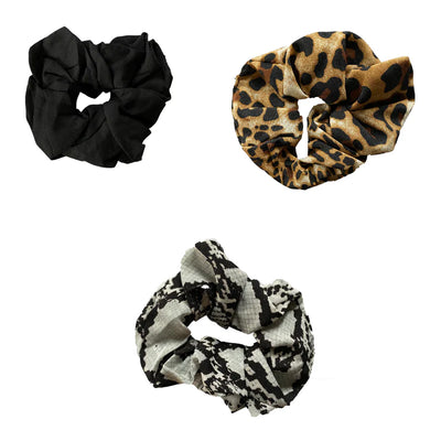 Animal Print Scrunchies | Set of 3 | Headbands of Hope